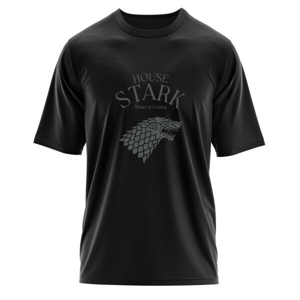 House Stark Oversize Tişört L - Siyah