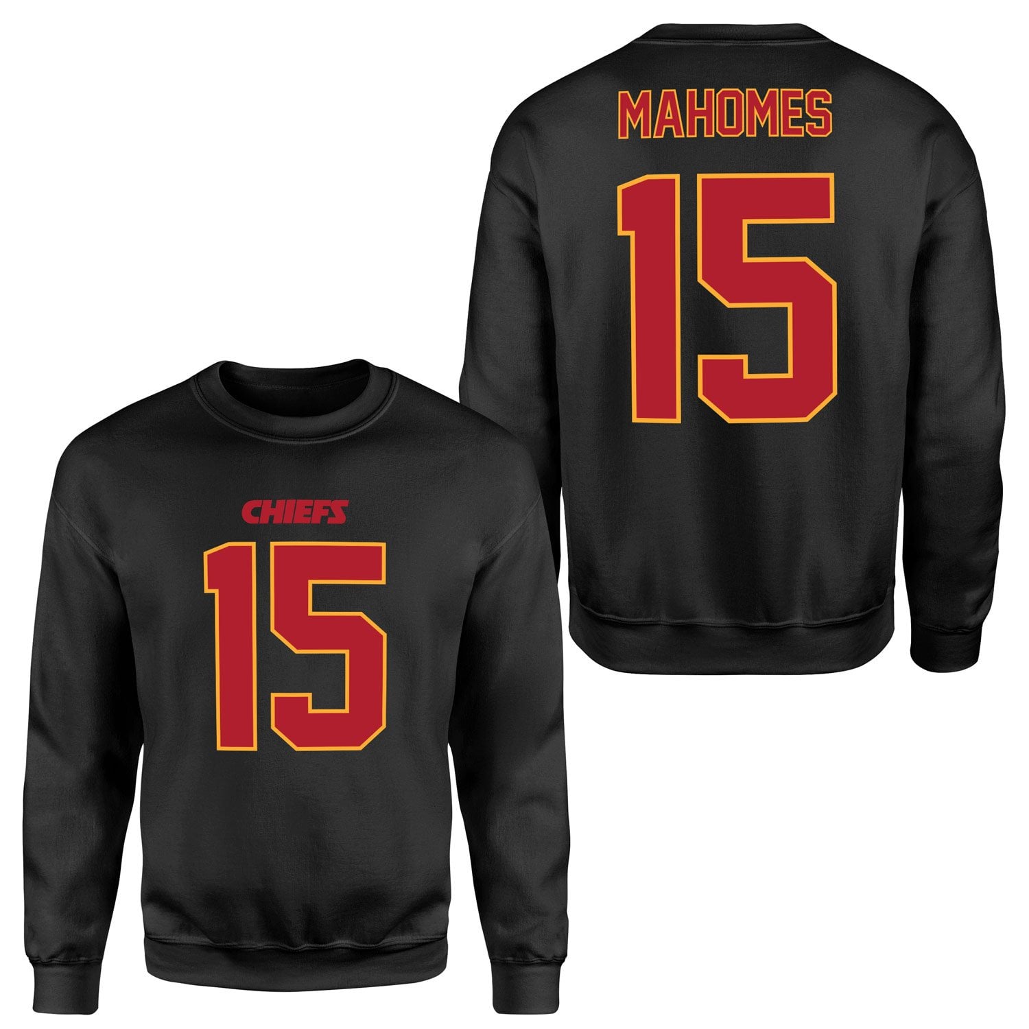 Patrick Mahomes Kansas City Chiefs Forma Sweatshirt XXL - Siyah