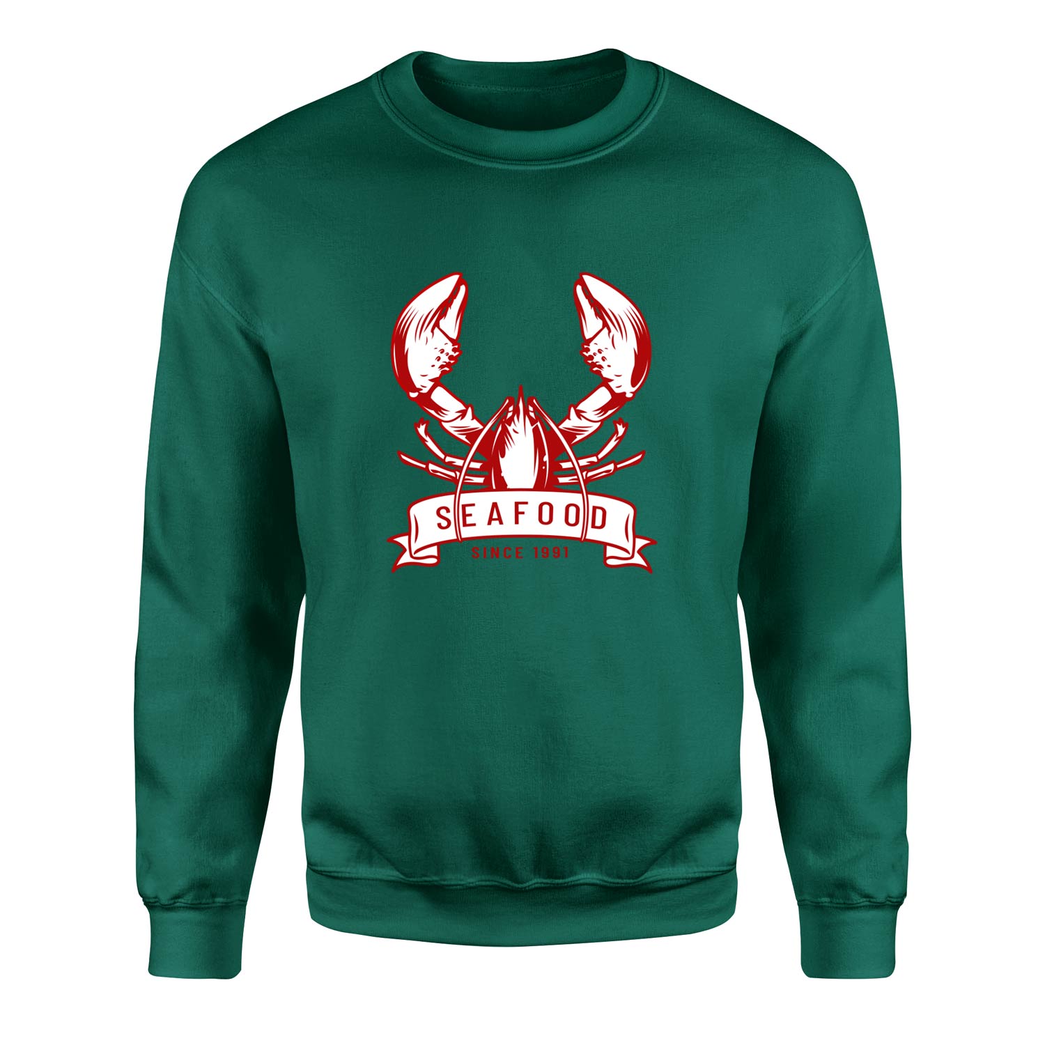 Seafood Sweatshirt M - Nefti Yeşili