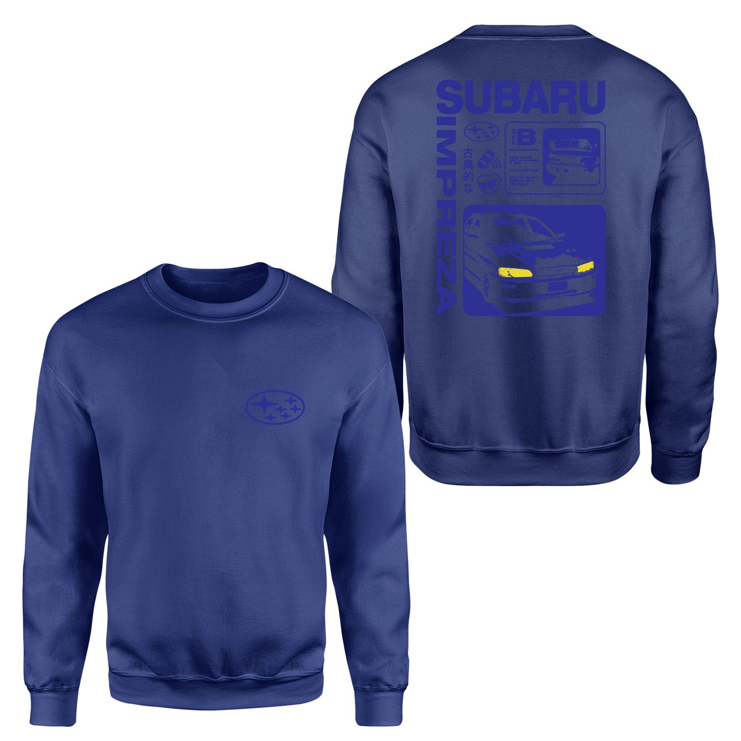 Subaru Impreza Sweatshirt XXL - İndigo Mavisi