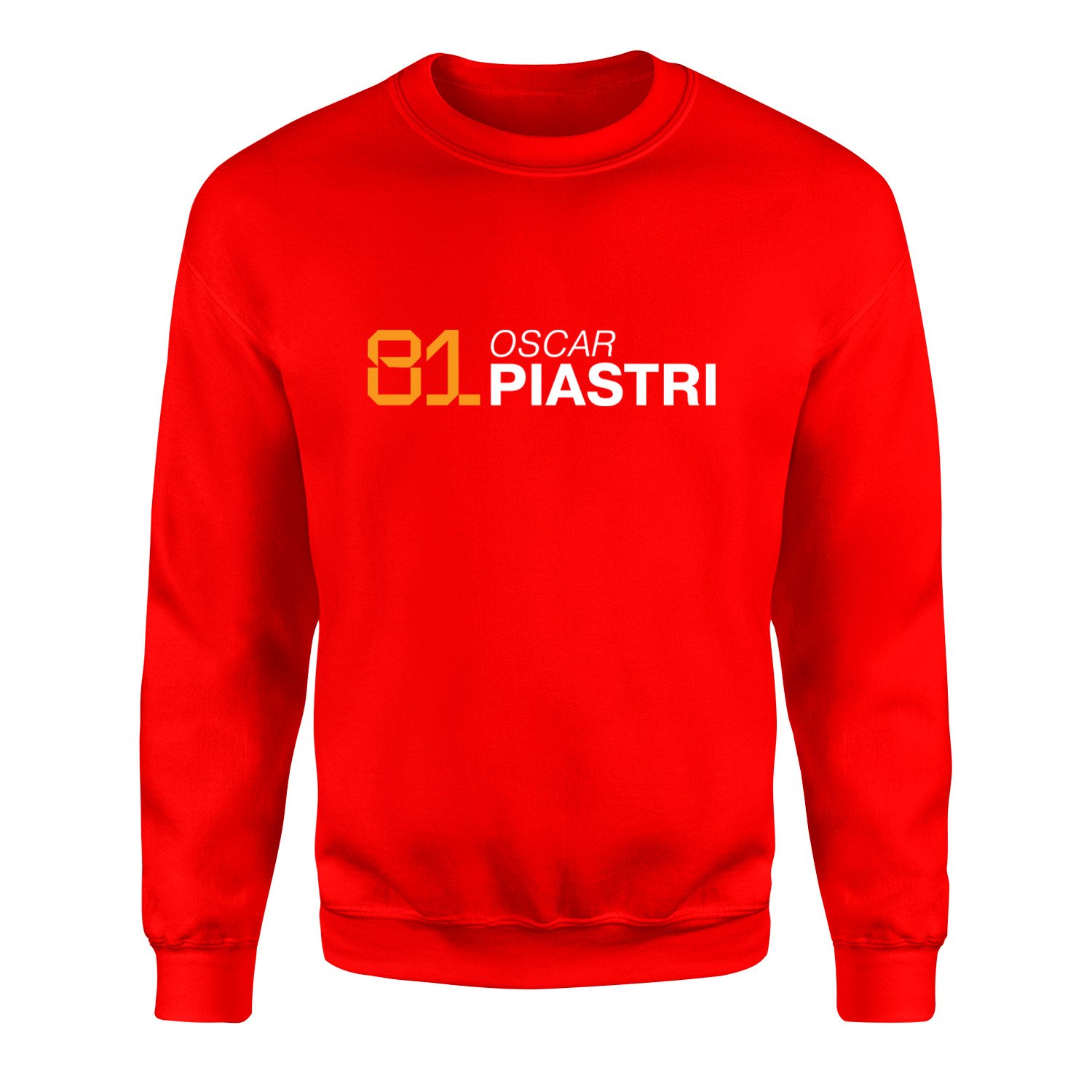 Oscar Piastri 81 Sweatshirt M - Kırmızı