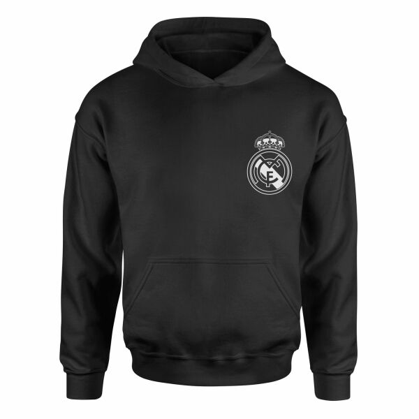 Real Madrid Badge Hoodie L - Siyah
