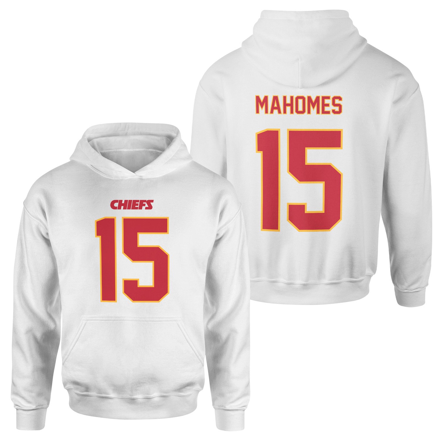 Patrick Mahomes Kansas City Chiefs Forma Hoodie XL - Beyaz