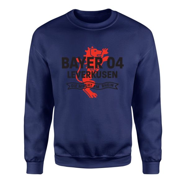 B04 Leverkusen Die Macht Am Rhein Sweatshirt L - İndigo Mavisi