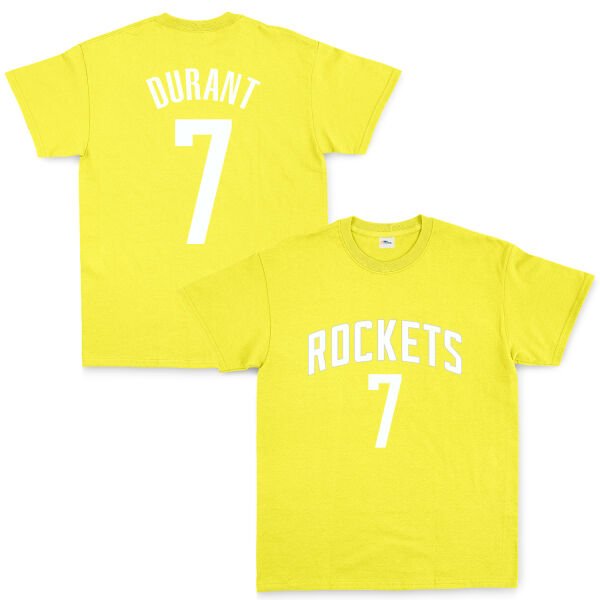 Kevin Durant 7 Rockets Jersey Tişört M - Sarı