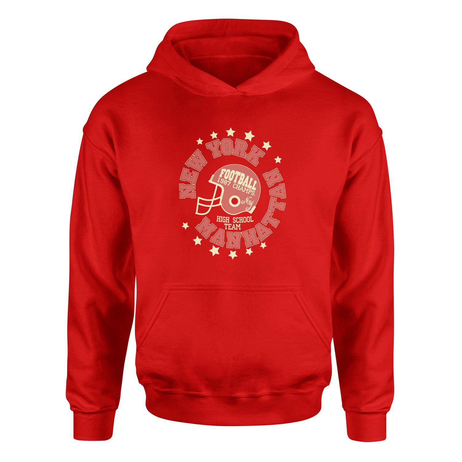 New York Manhattan Hoodie M - Kırmızı