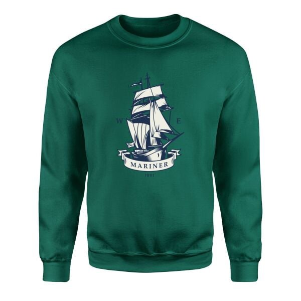 Mariner Denizci Sweatshirt L - Nefti Yeşili | OUTLET