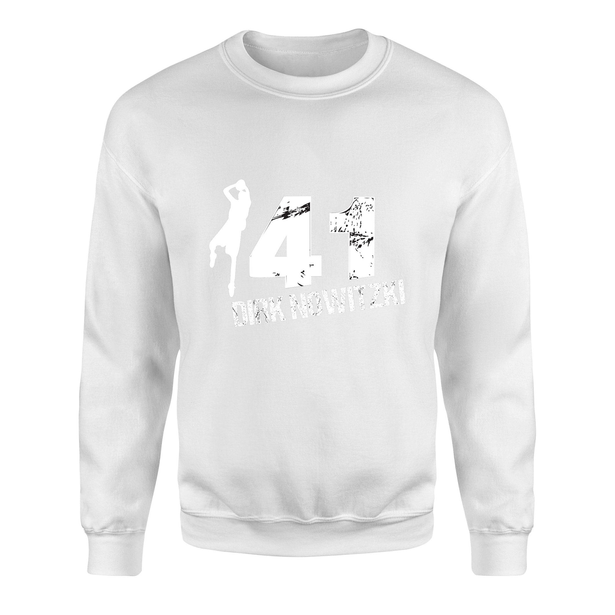 Dirk Nowitzki 41 Sweatshirt XXL - Beyaz