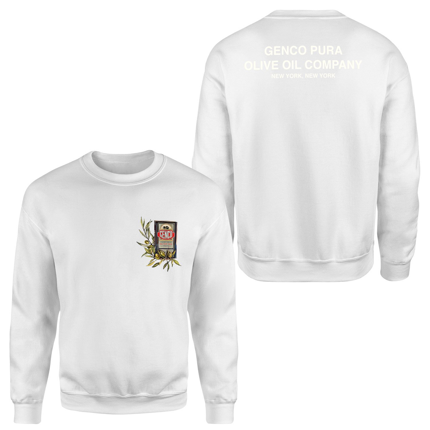 Genco Olive Oil Company | The Godfather Sweatshirt S - Beyaz