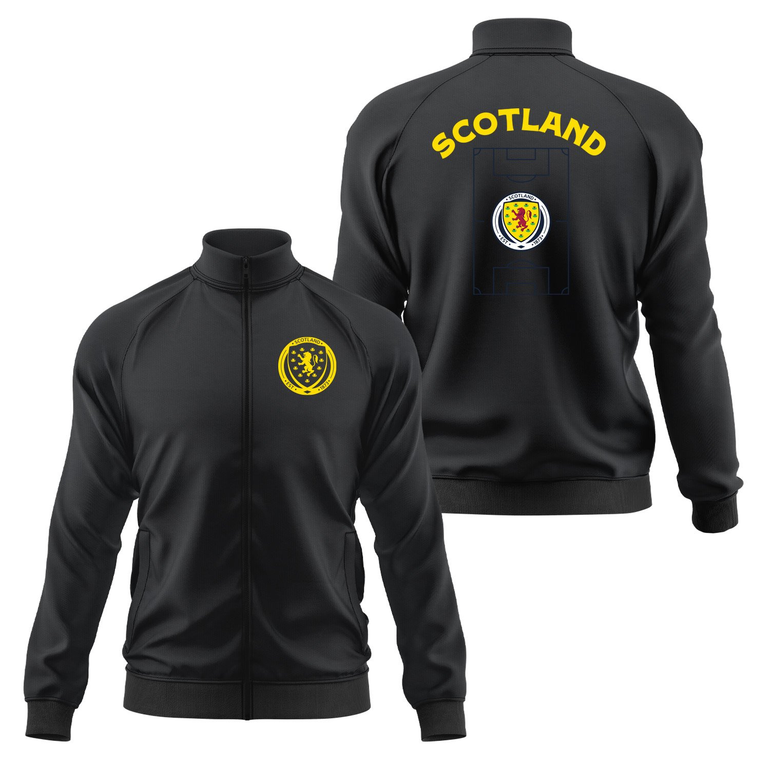 İskoçya Dünya Kupası 2026 Fermuarlı Sweatshirt L - Siyah