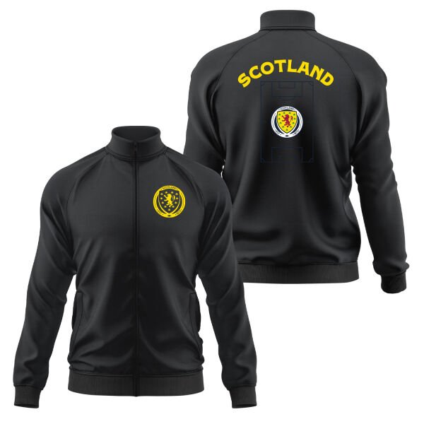 İskoçya Dünya Kupası 2026 Fermuarlı Sweatshirt L - Siyah