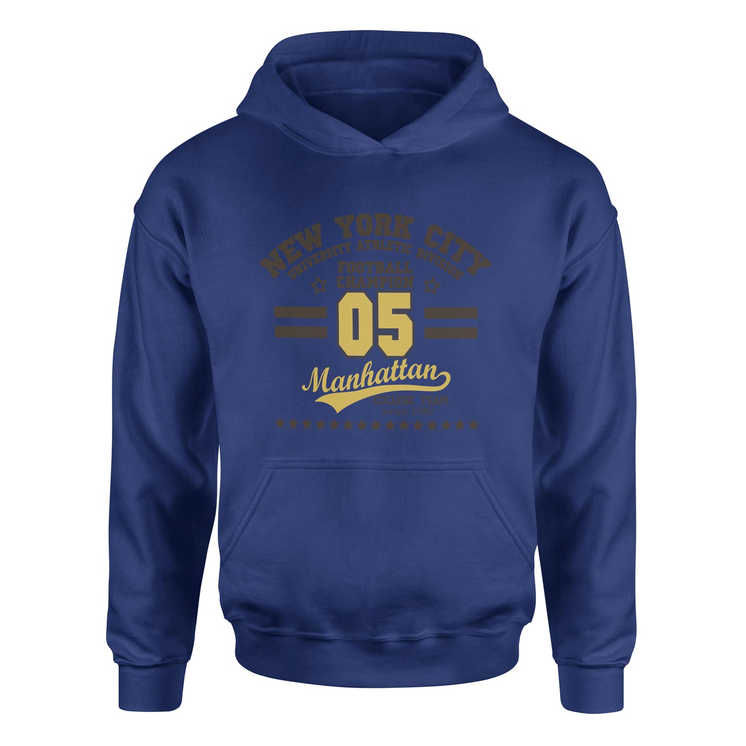 NYC UAD Champion Hoodie L - İndigo Mavisi