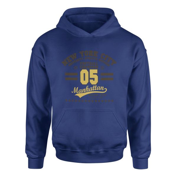 NYC UAD Champion Hoodie L - İndigo Mavisi