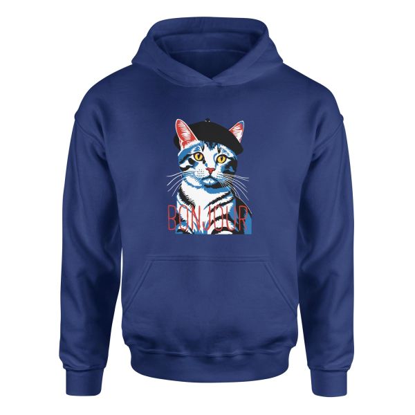 Bonjour Hoodie L - İndigo Mavisi