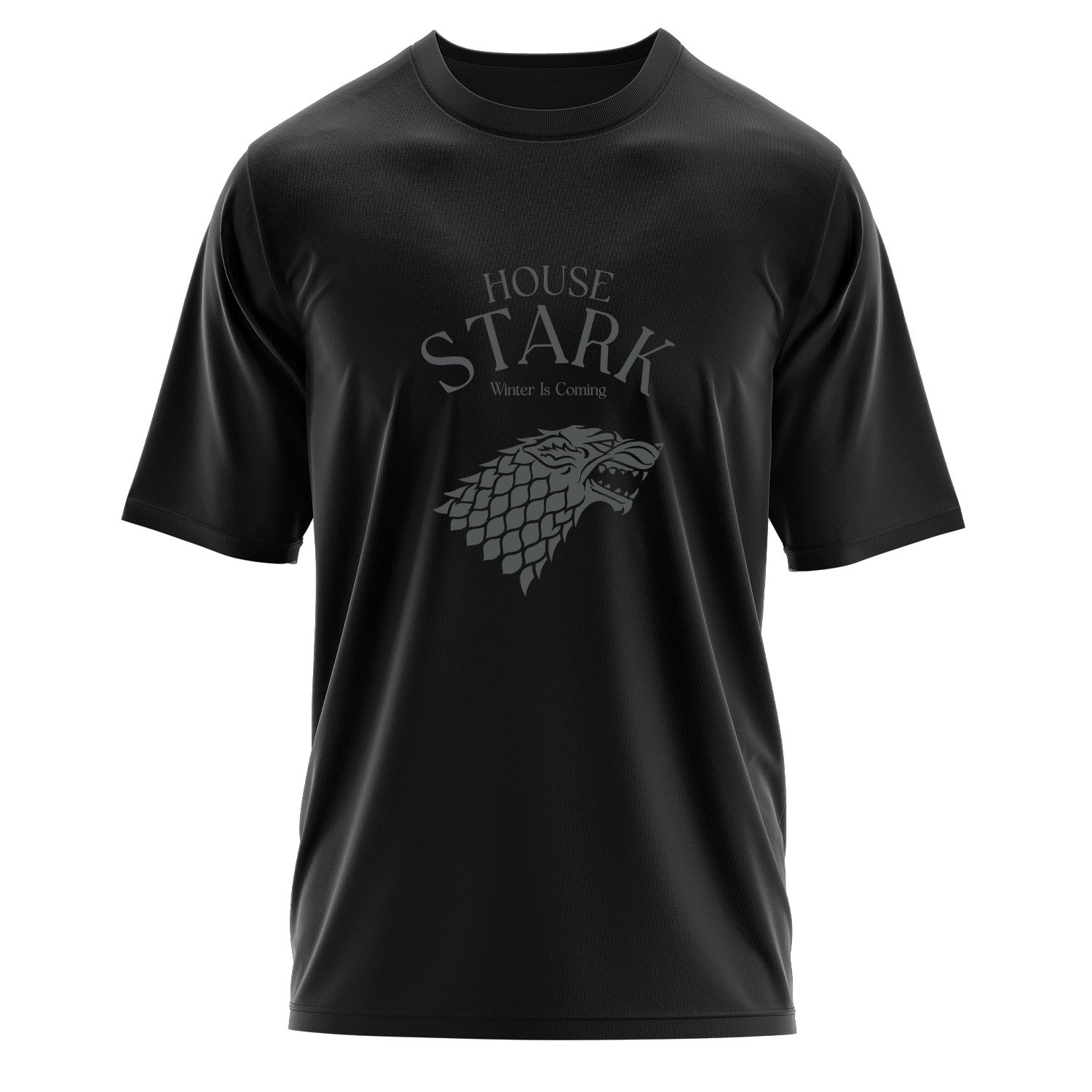 House Stark Oversize Tişört XL - Siyah