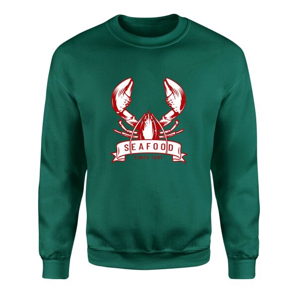 Seafood Sweatshirt L - Nefti Yeşili