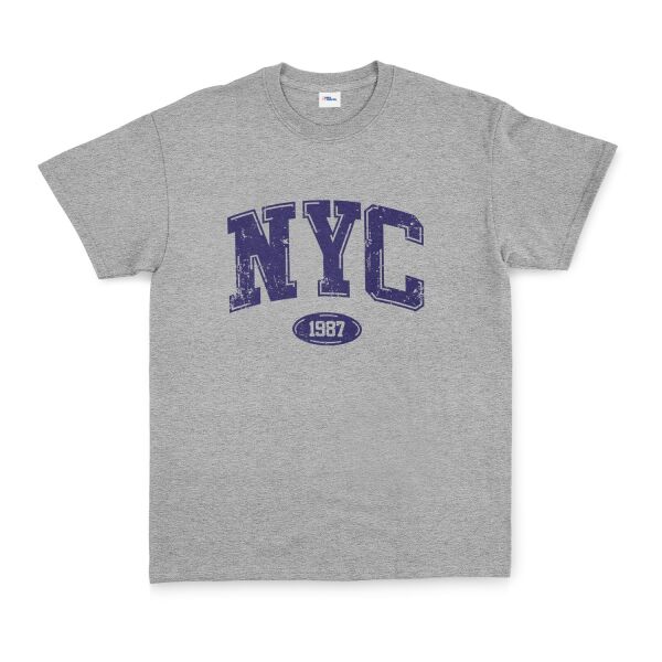 NYC 1987 Tişört XL - Gri