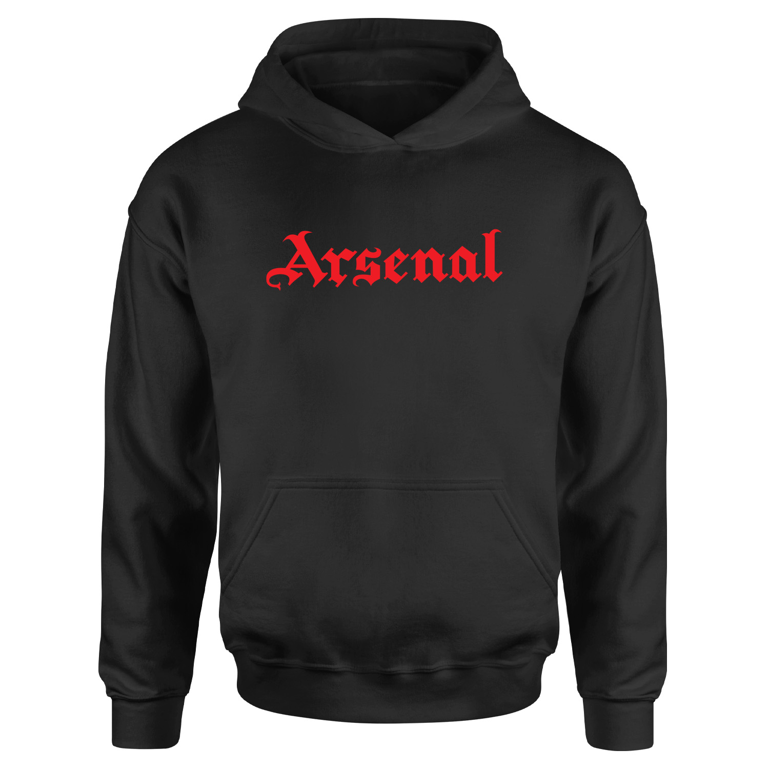 Arsenal Black Letters R Hoodie L - Siyah