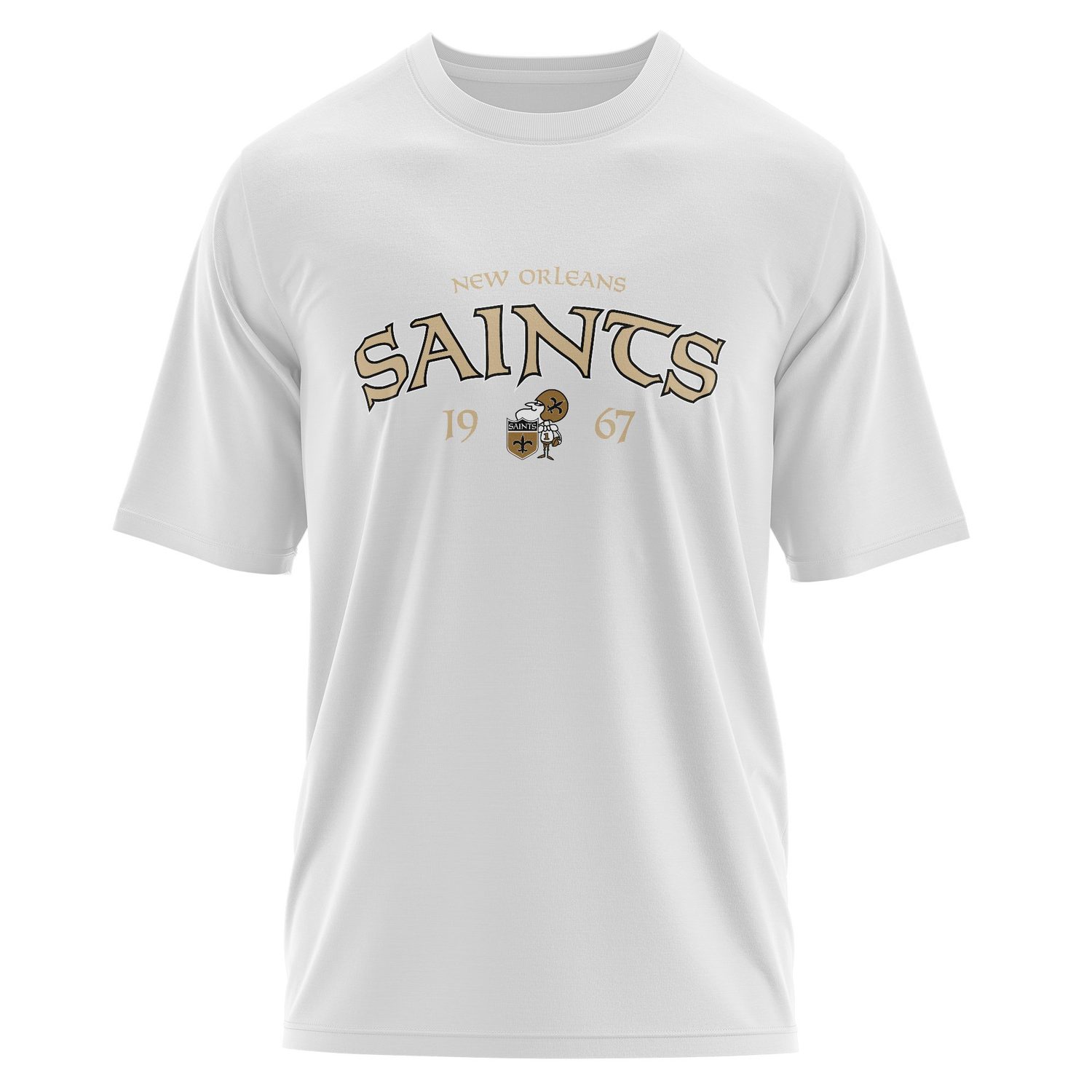 New Orleans Saints 1967 Oversize Tişört XL - Beyaz