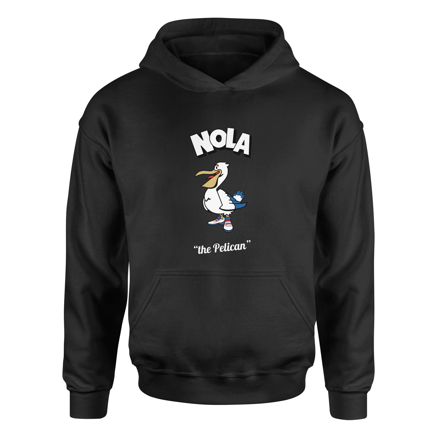 NOLA Cartoon Hoodie M - Siyah