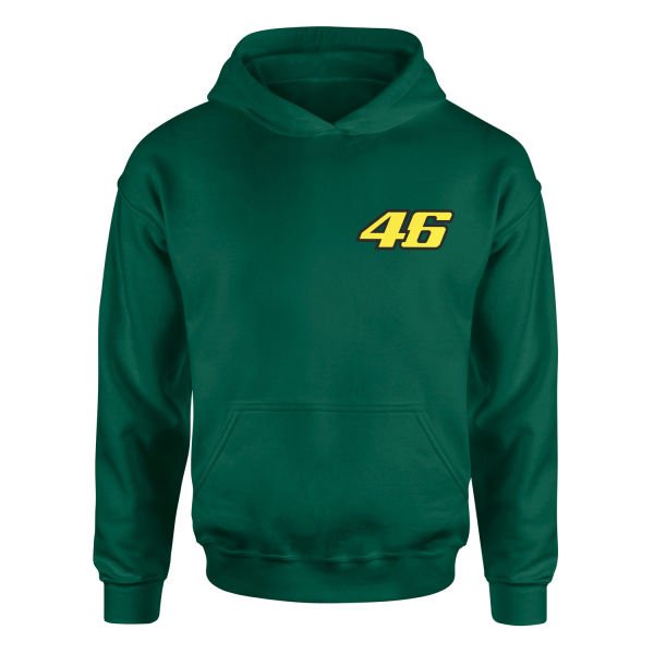 Rossi 46 Yellow Power Hoodie S - Nefti Yeşili