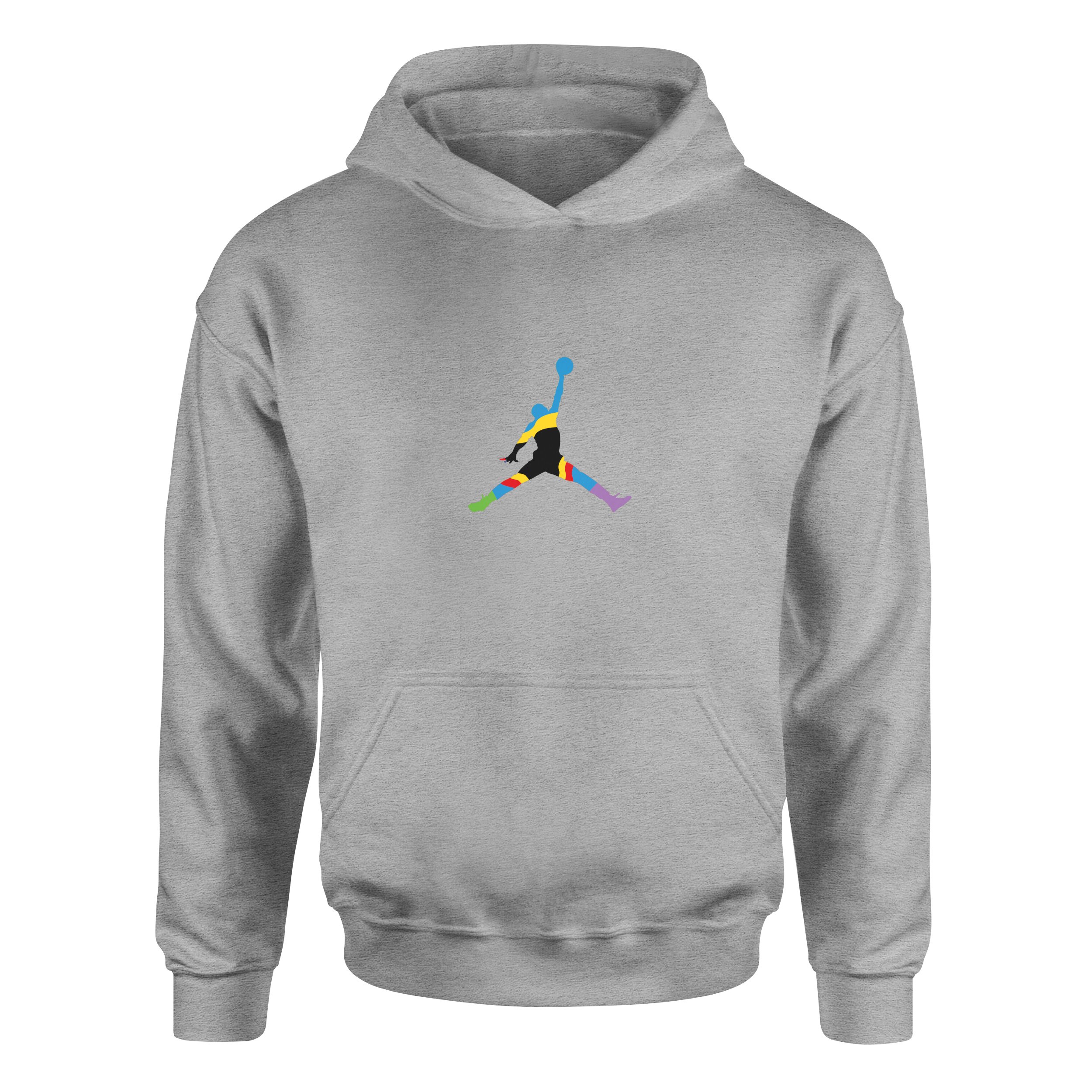 Air Jordan Colorful Hoodie L - Gri