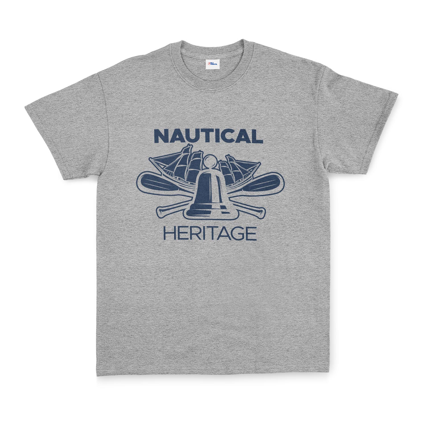 Nautical Heritage Denizci Tişört XL - Gri