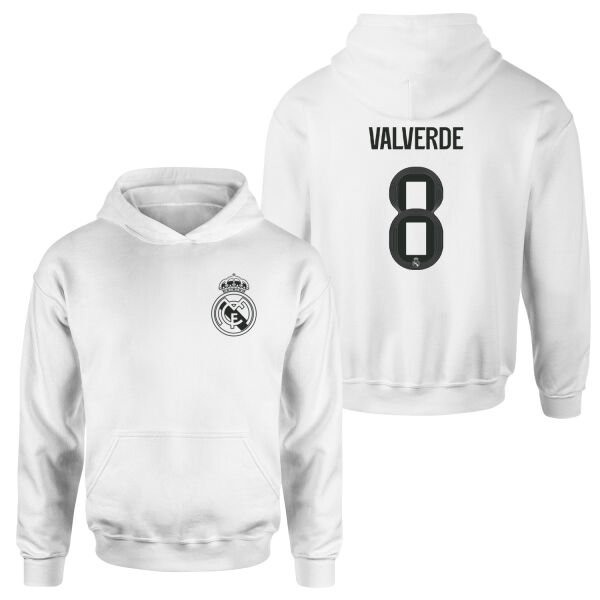 Federico Valverde RM BL Forma Hoodie XL - Beyaz