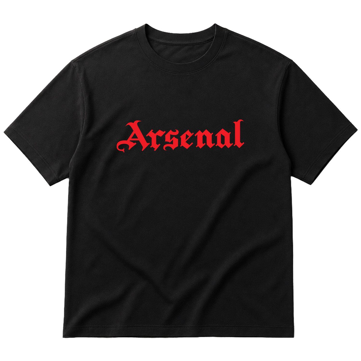 Arsenal Black Letters R Oversize Tişört XL - Siyah