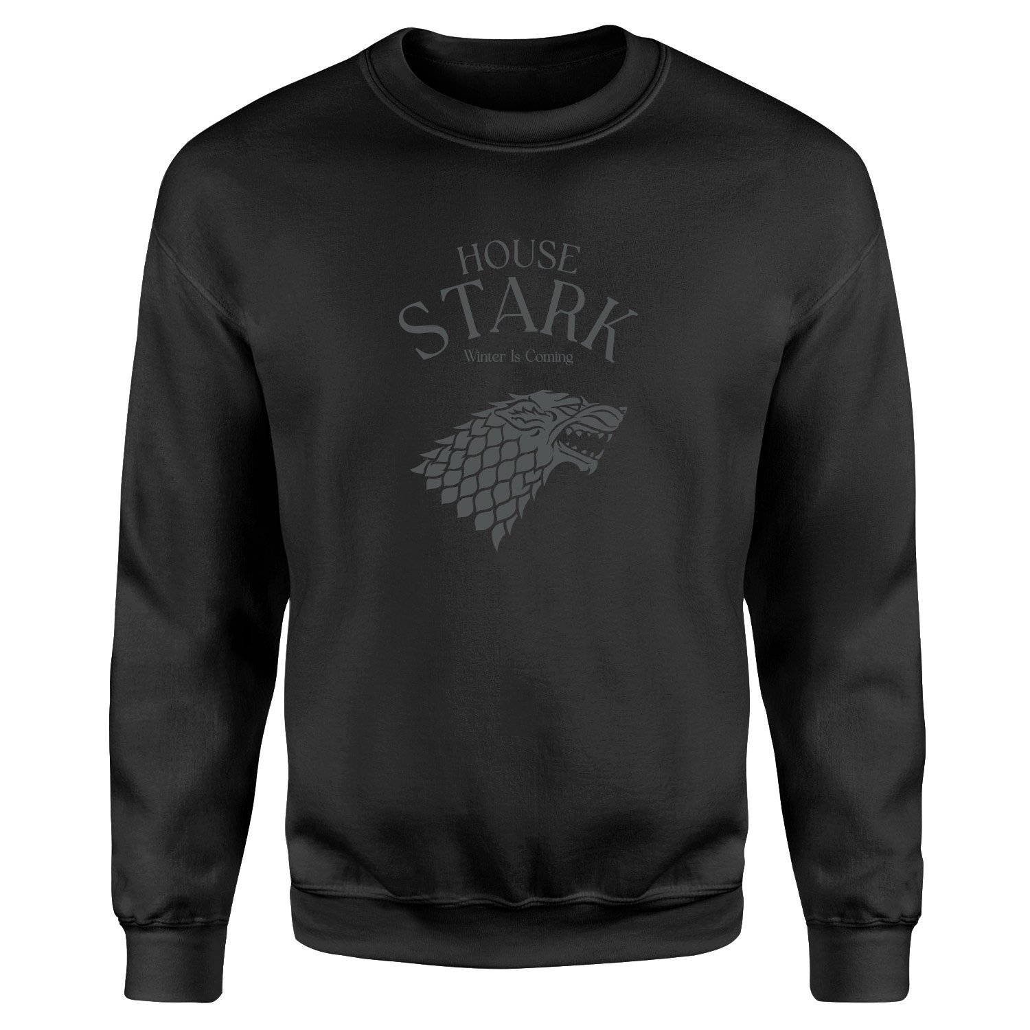 House Stark Sweatshirt L - Siyah