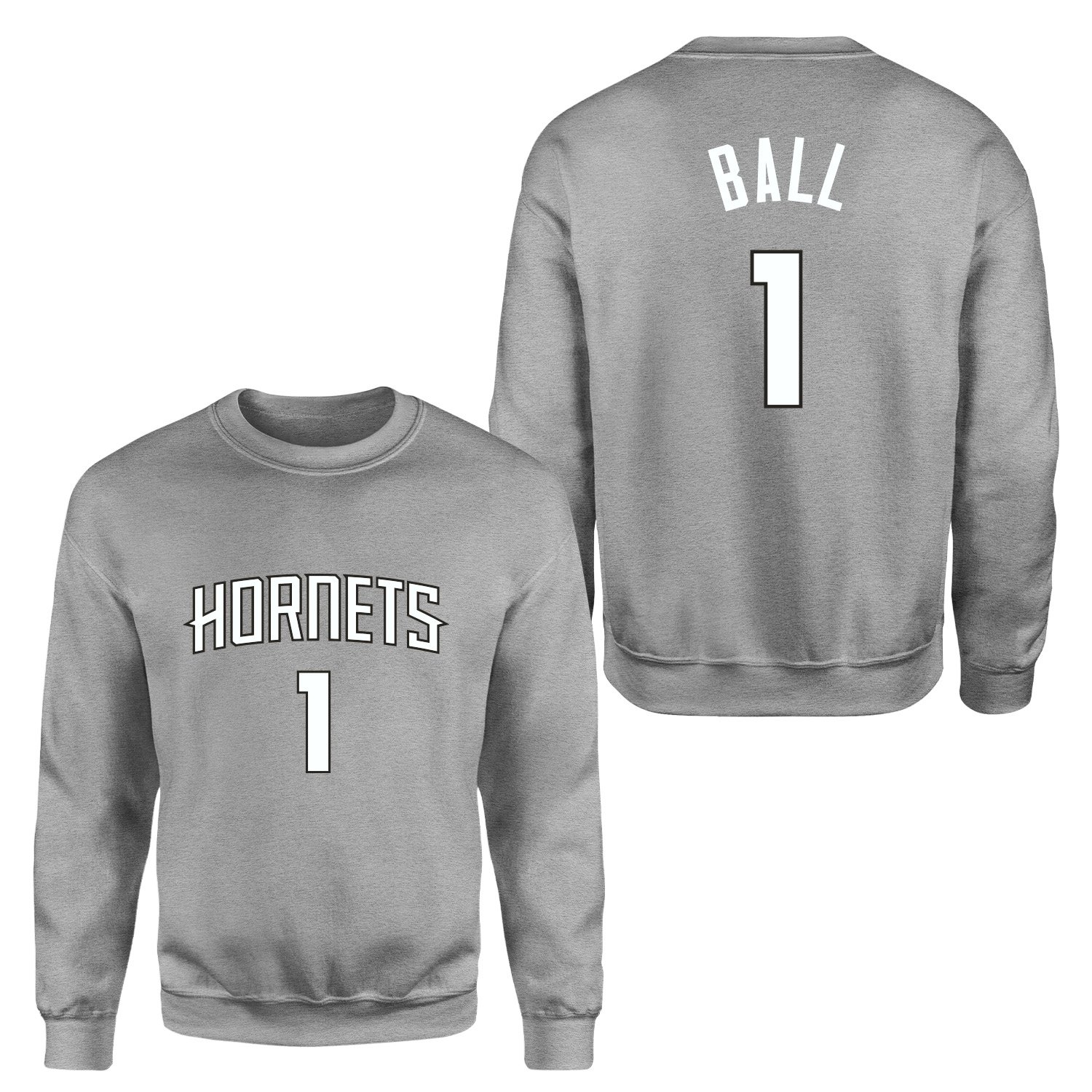 Lamelo Ball 1 Hornets Forma Sweatshirt XL - Gri