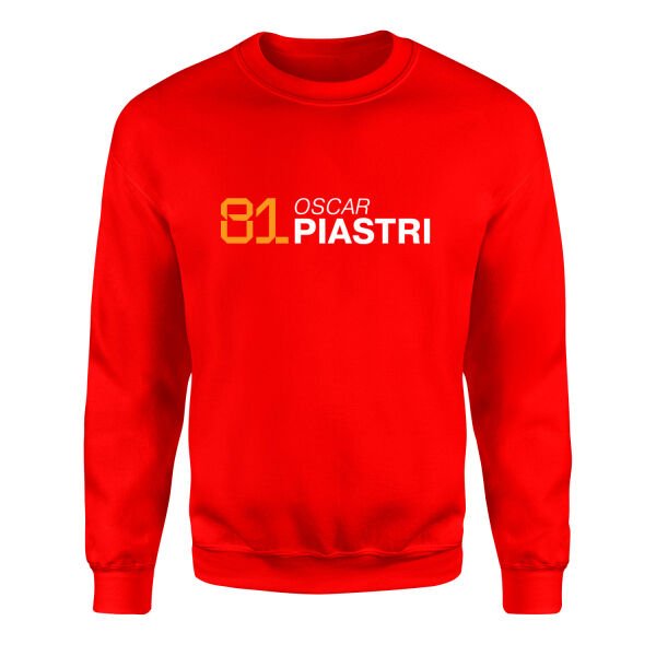 Oscar Piastri 81 Sweatshirt XL - Kırmızı