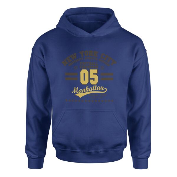 NYC UAD Champion Hoodie XL - İndigo Mavisi