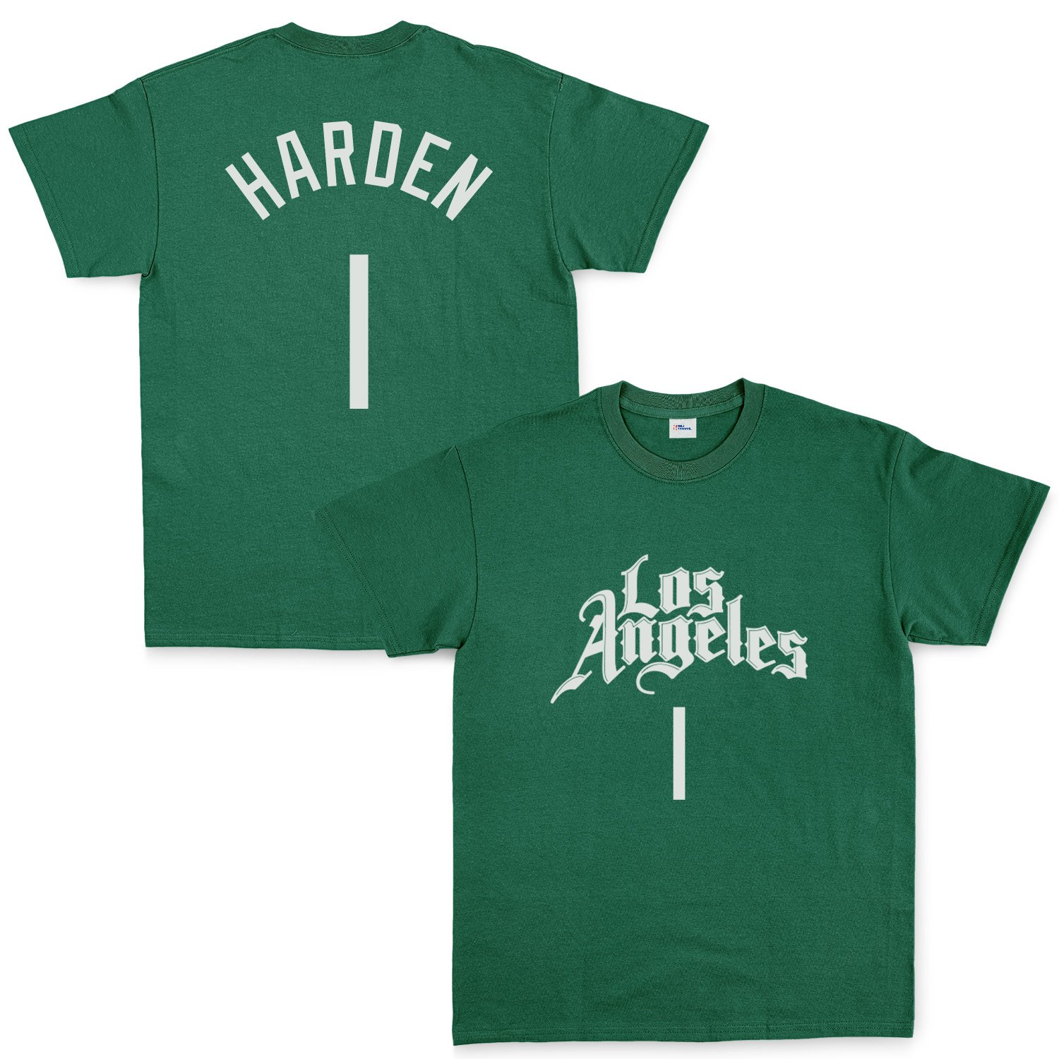 James Harden 1 Los Angeles Jersey Tişört L - Nefti Yeşili
