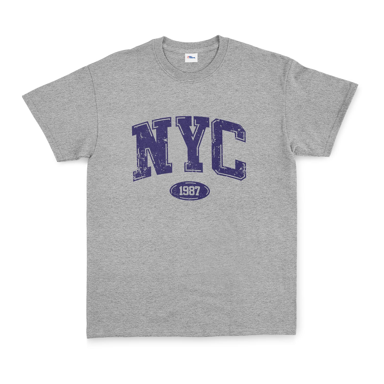 NYC 1987 Tişört XXL - Gri