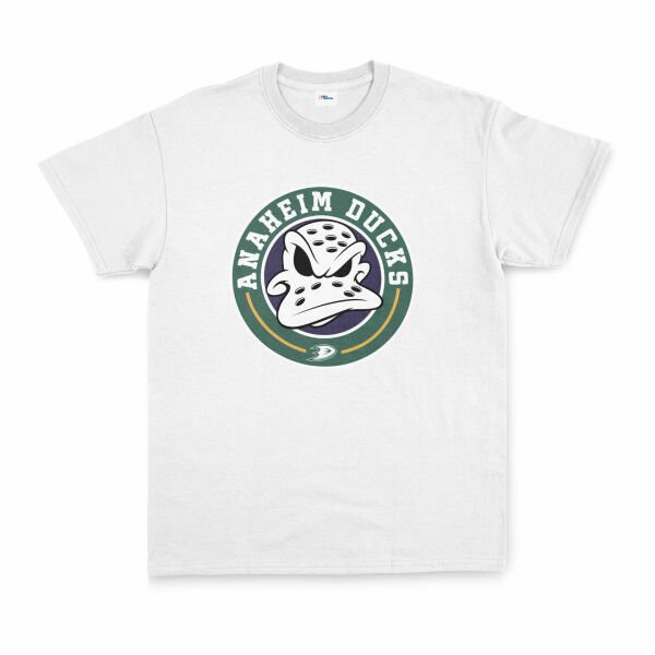 Anaheim Ducks Vintage Tişört XL - Beyaz