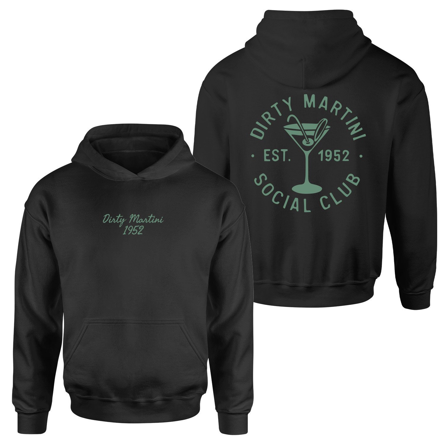 Dirty Martini 1952 Hoodie L - Siyah