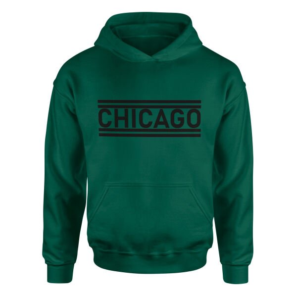 Chicago Lines Hoodie XL - Nefti Yeşili