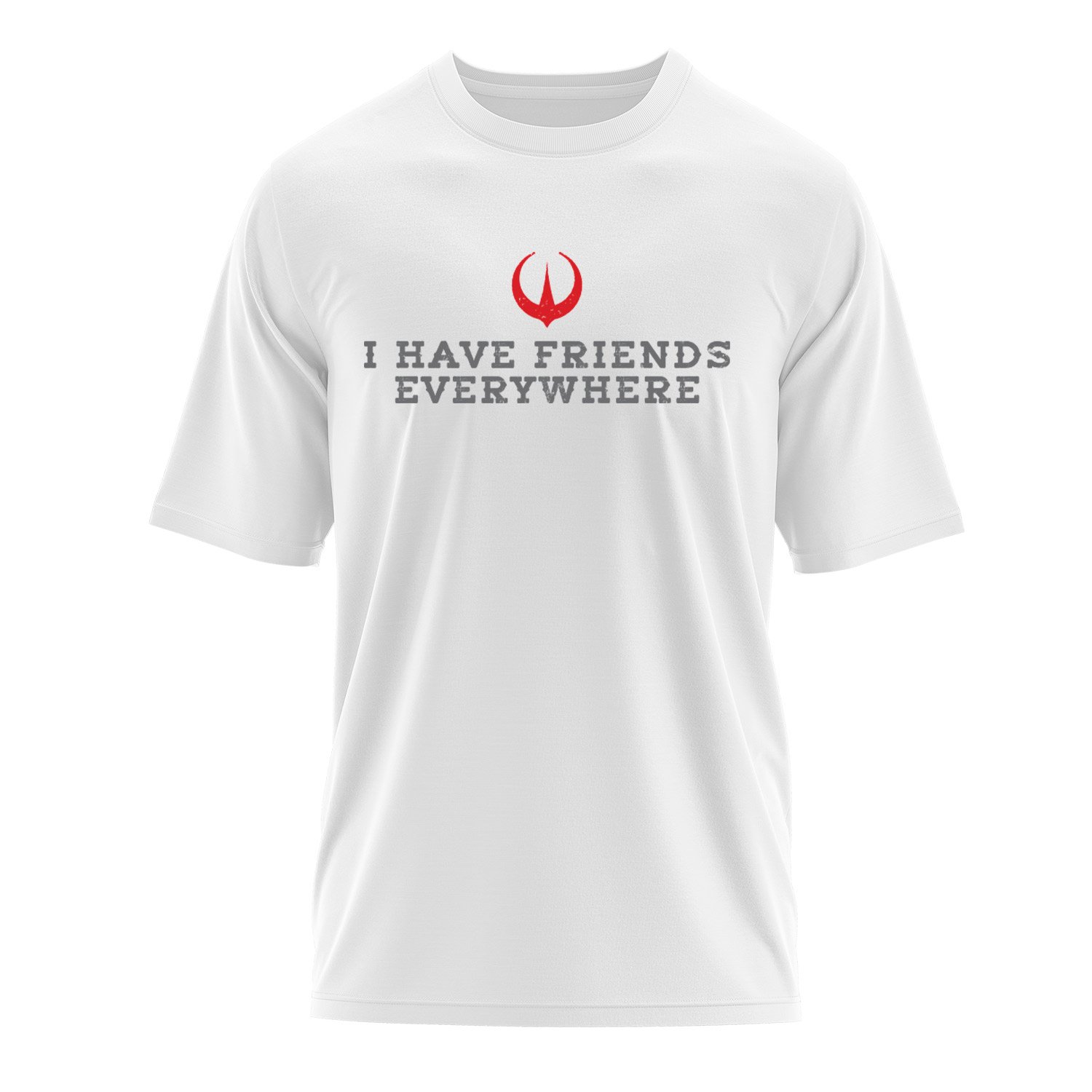 I Have Friends Everywhere Oversize Tişört S - Beyaz