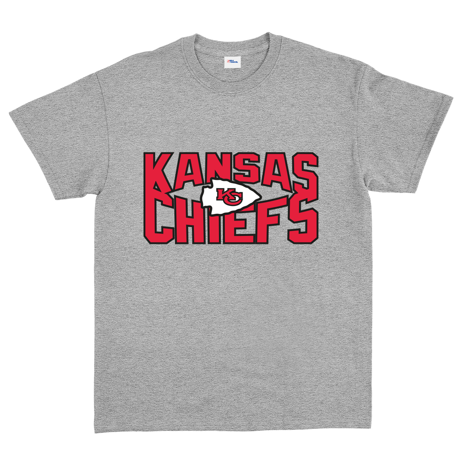 Kansas City Chiefs SQ Tişört L - Gri