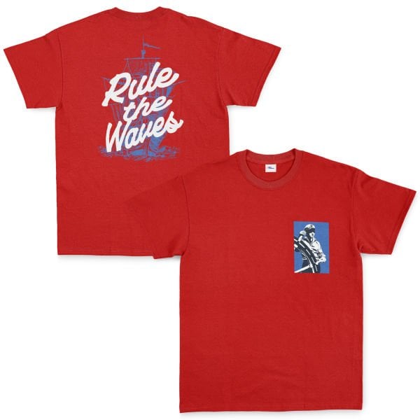 Rule the Waves Tişört XXL - Kırmızı