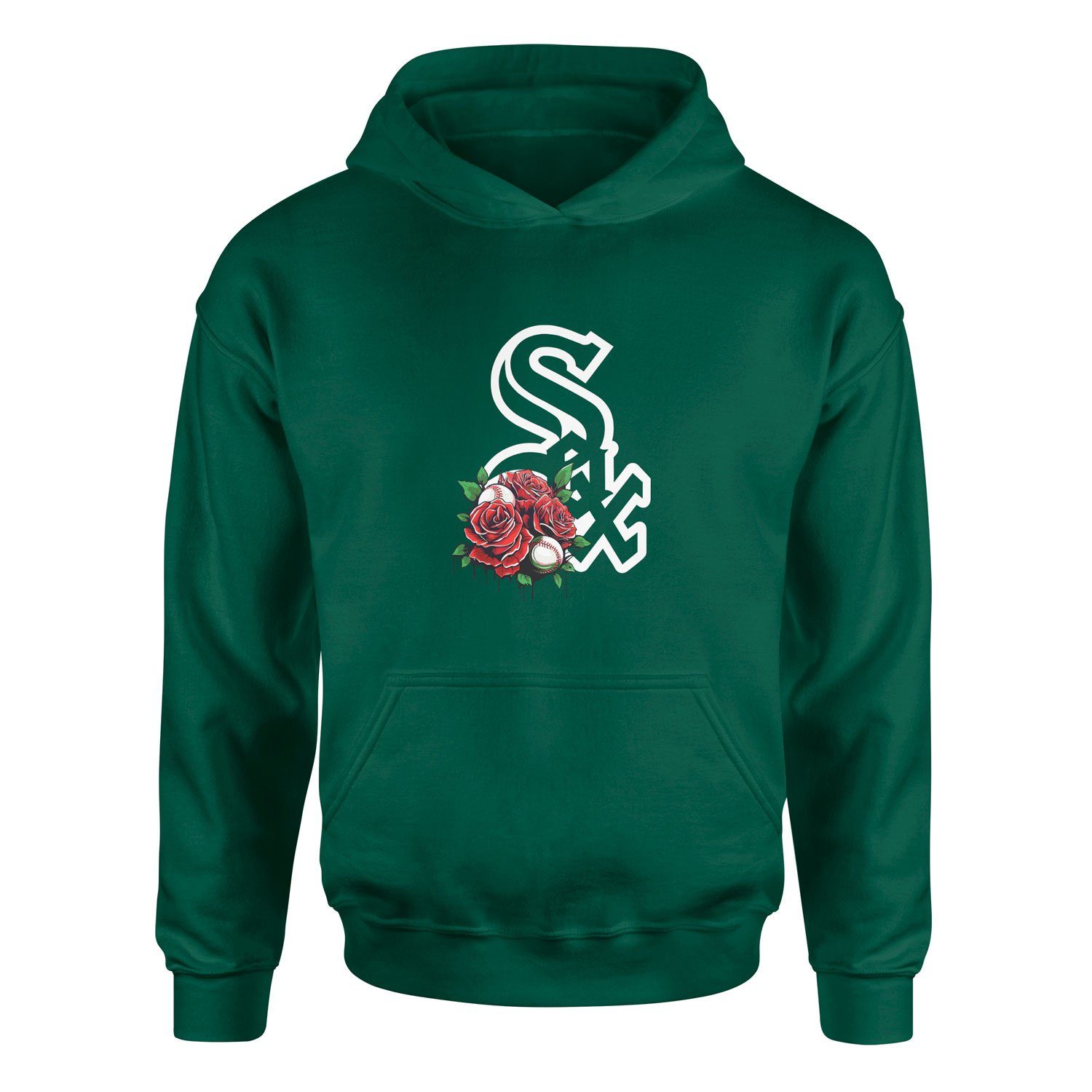 Chicago White Sox Roses Hoodie S - Nefti Yeşili