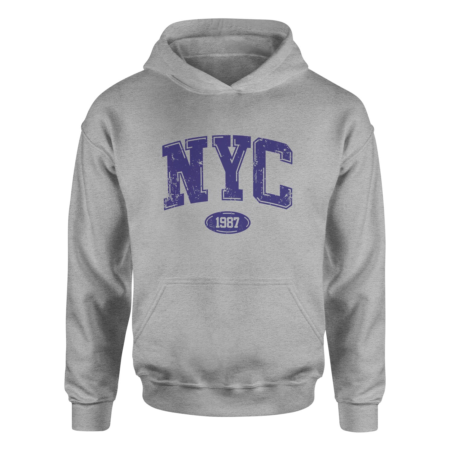 NYC 1987 Hoodie S - Gri