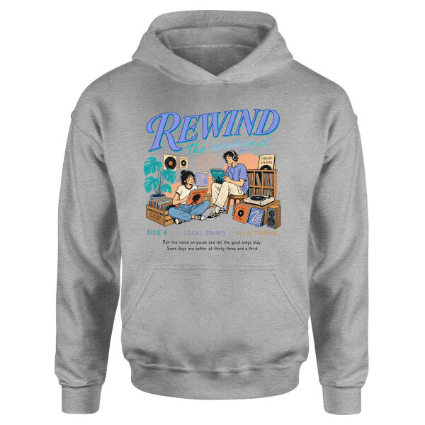 Rewind the Weekend Hoodie S - Gri