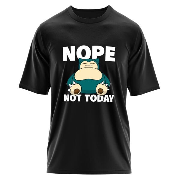 Snorlax Nope Not Today Oversize Tişört