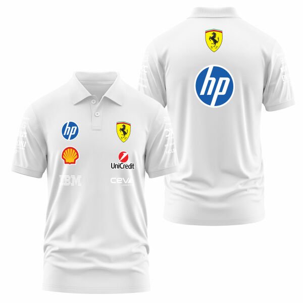 Scuderia Ferrari Teamline 2025 Polo Tişört M - Beyaz