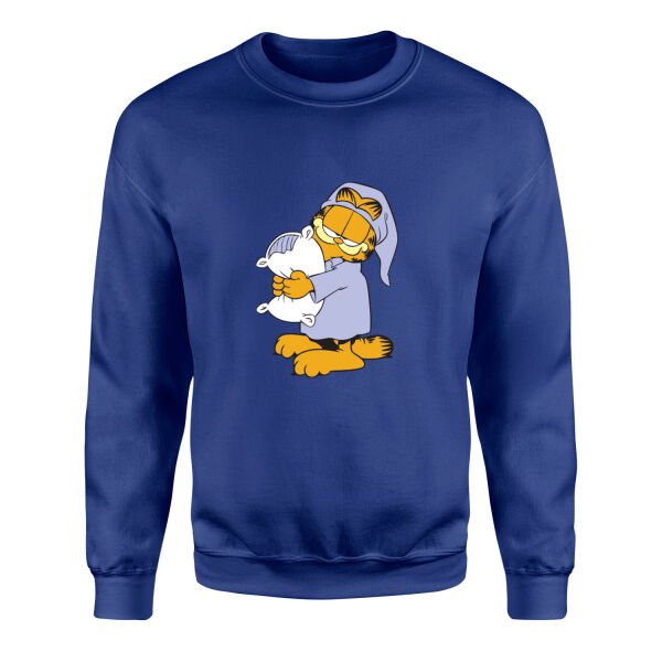 Garfield Sweatshirt XL - İndigo Mavisi