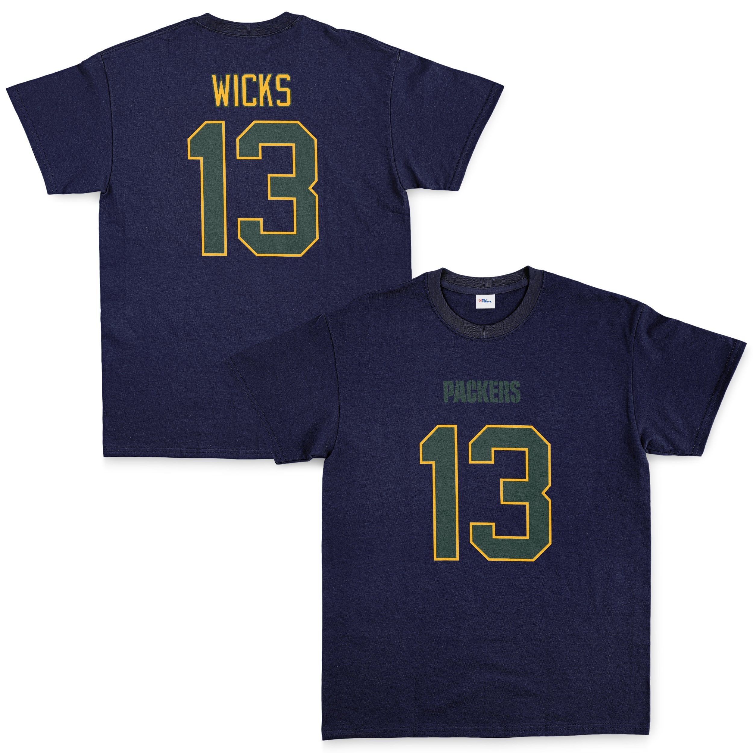 Dontayvion Wicks Green Bay Packers Tişört S - Lacivert