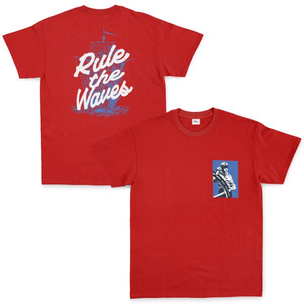 Rule the Waves Tişört M - Kırmızı
