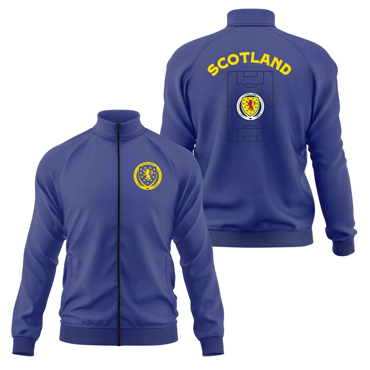 İskoçya Dünya Kupası 2026 Fermuarlı Sweatshirt XXL - İndigo Mavisi
